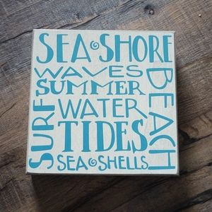 Beachy Wooden Sign